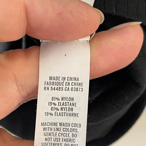 Aerie OFFLINE By Aerie Real Me Henley Crop Tee in black size large - Picture 6 of 9